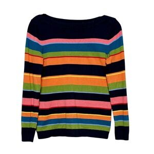 Talbots Y2K Colorful Retro Prep Sweater Womens Size‎ S Dopamine Dressing Scandi